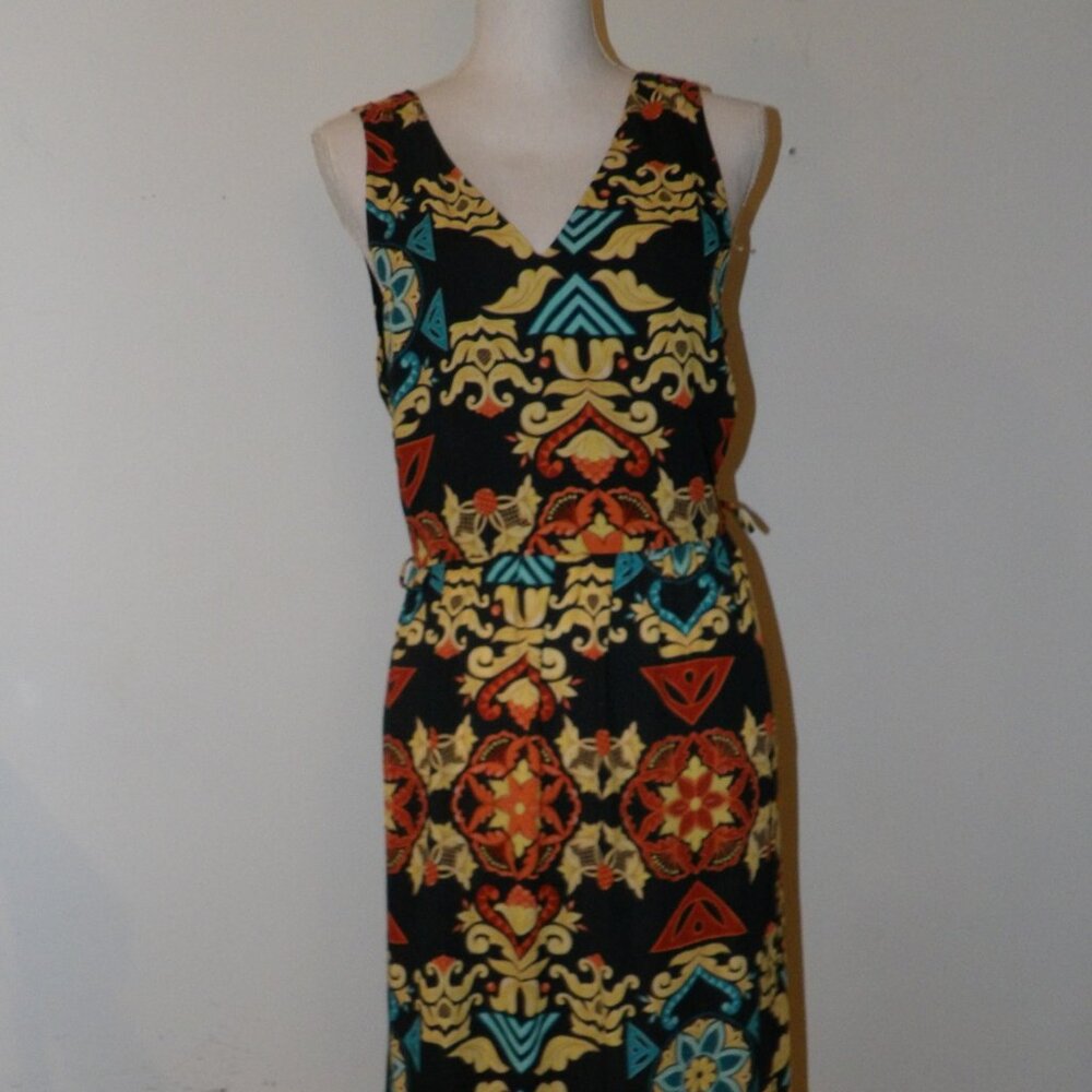 H&M A Line Blend Sundress Size 12 Sleeveless Lace Sides new with tags